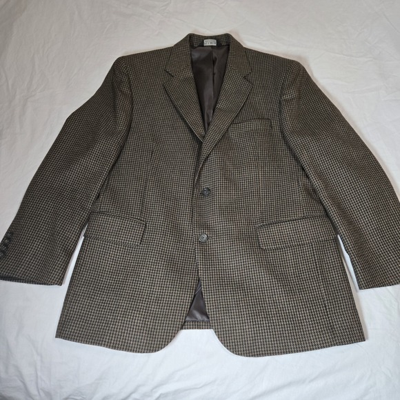 Jos. A. Bank Other - Jos A Bank 100% Wool Tag42S Houndstooth  Blazer Sport Coat  Measurements In Pics